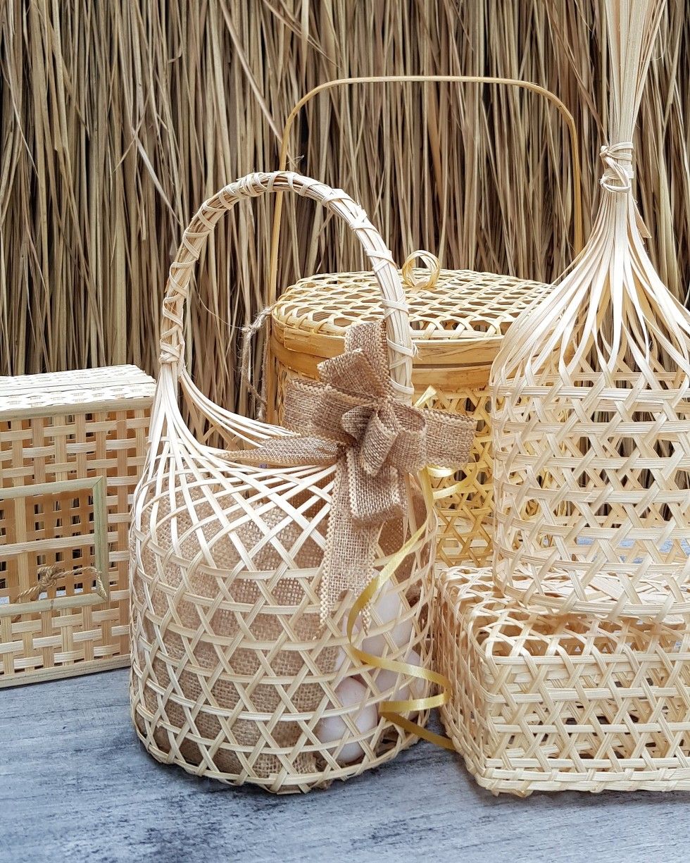 Giỏ tre đựng đồ đa năng mang lại vẻ đẹp tự nhiên, mộc mạc cho không gian sống.