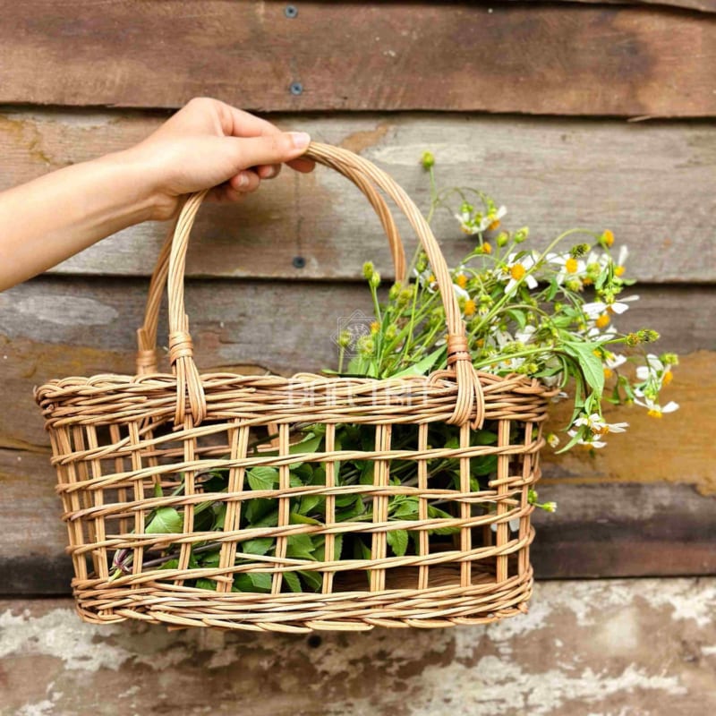 Quy trình thực hiện cách đan giỏ mây đơn giản và chắc chắn